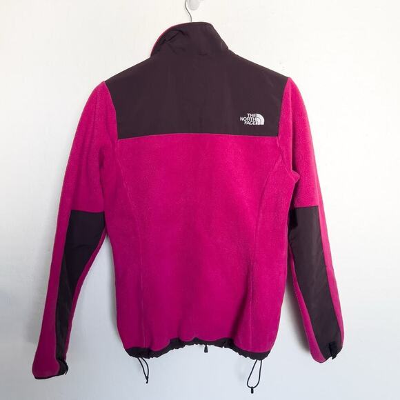 NORTH FACE Denali Polartec Full Zip Fleece Womens Small Magenta Plum Gorpcore - Picture 7 of 7